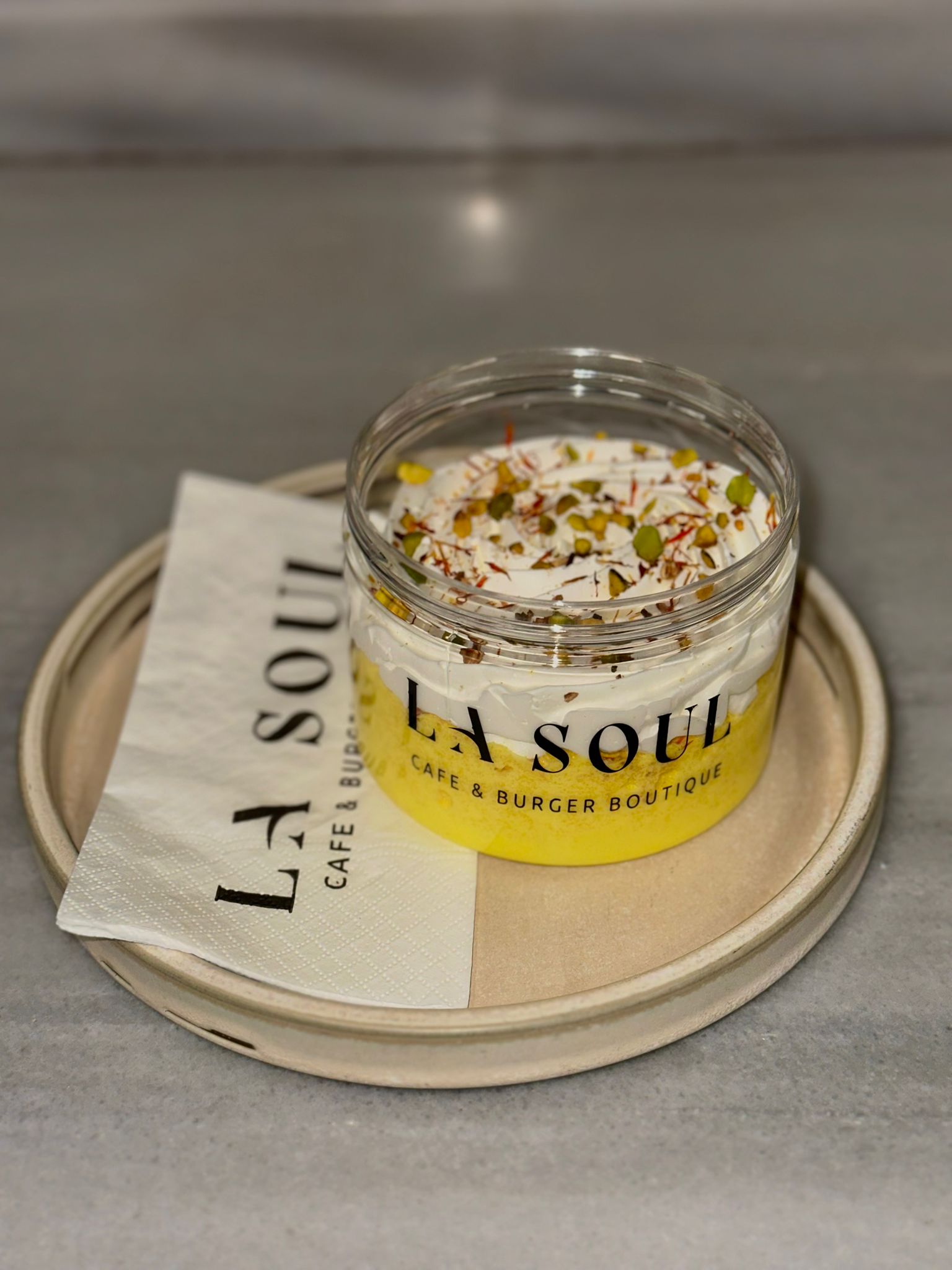 Saffron Milk Cake Cup